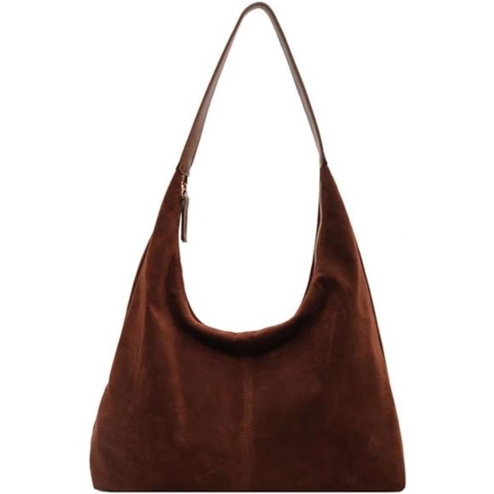 Women’s Trendy Suede Tote Bag Shoulder Bags For Women Fall Underarm Bag Winter